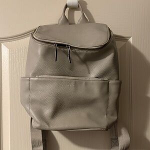 Light Gray Vegan Leather Matt & Nat Backpack